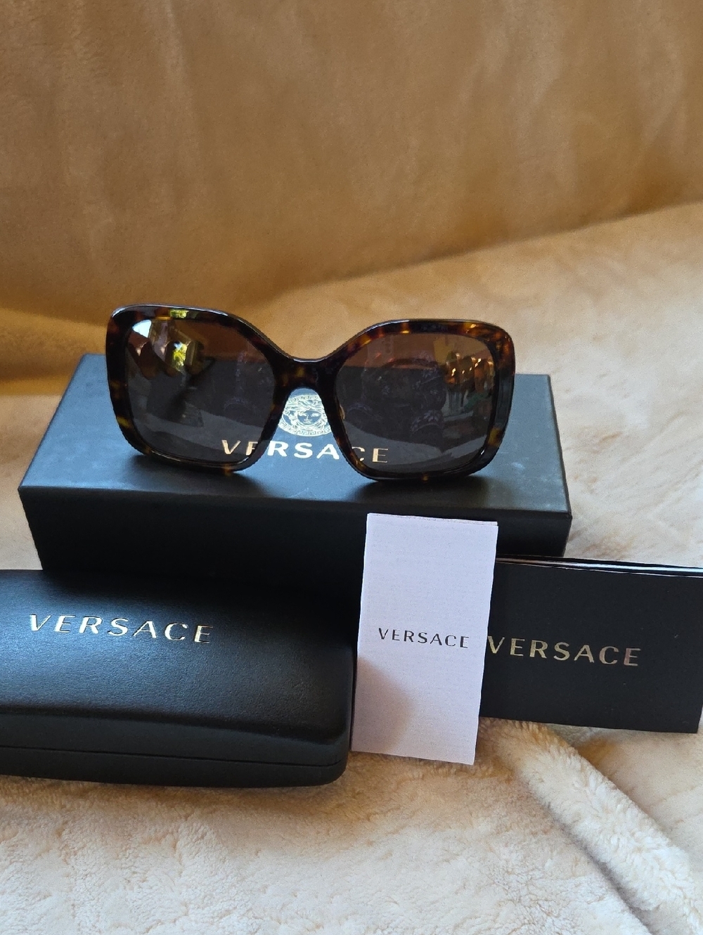 Versace Women's Tortoiseshell Sunglasses - Brown Lenses